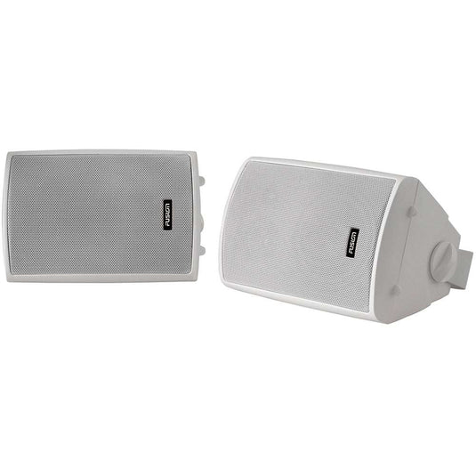 Fusion 4" Compact Marine Box Speakers - (Pair) White - Skoutley Outdoors LLC