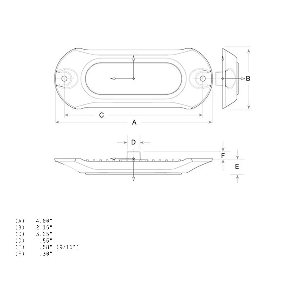Attwood Light Armor Underwater LED Light - 3 LEDs - White - Skoutley Outdoors LLC