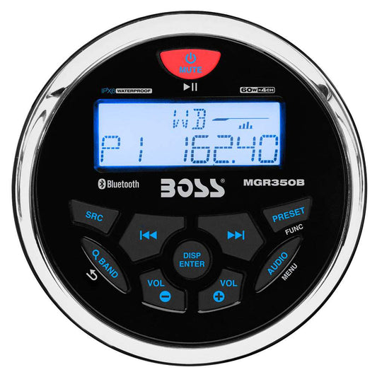 Boss Audio MGR350B Marine Stereo w/AM/FM/BT/USB - Skoutley Outdoors LLC