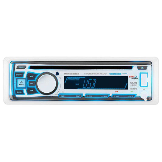 Boss Audio MR762BRGB Marine Stereo w/AM/FM/CD/BT/USB - Skoutley Outdoors LLC