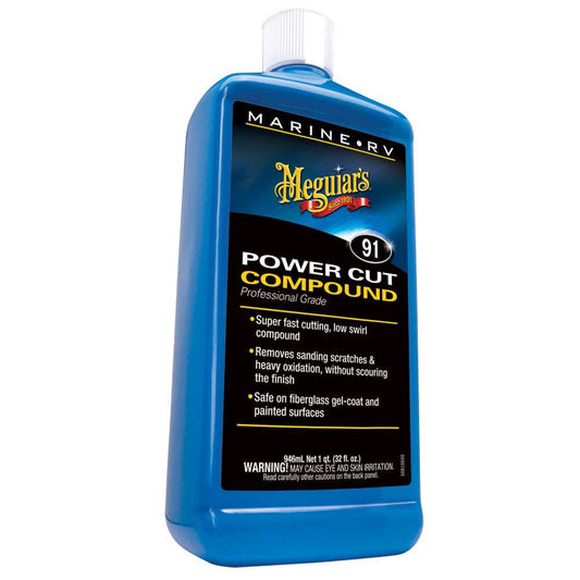 Meguiar's #91 Marine/RV Pro Grade Power Cut Compound - 32oz - Skoutley Outdoors LLC