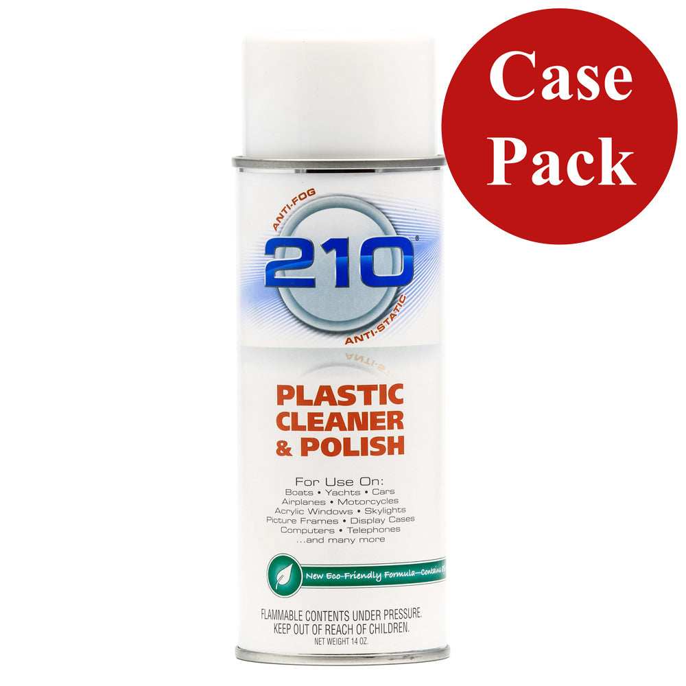 Camco 210 Plastic Cleaner Polish - 14oz Spray - Case of 12 - Skoutley Outdoors LLC