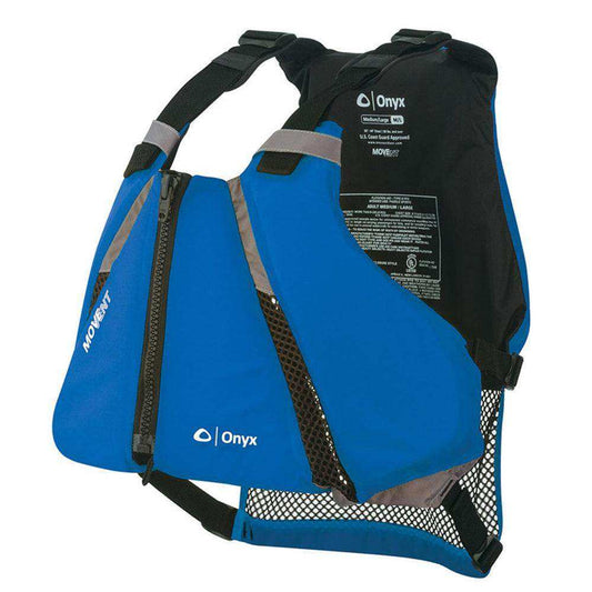 Onyx MoveVent Curve Paddle Sports Life Vest - XS/S - Blue - Skoutley Outdoors LLC