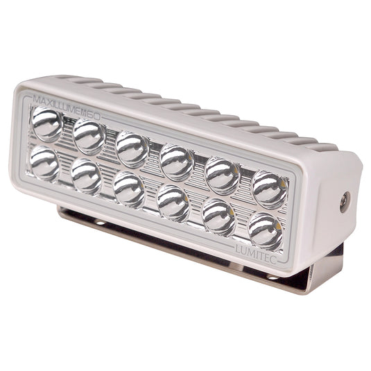Lumitec Maxillume h60 - Trunnion Mount Flood Light - White Dimming - White Housing - Skoutley Outdoors LLC