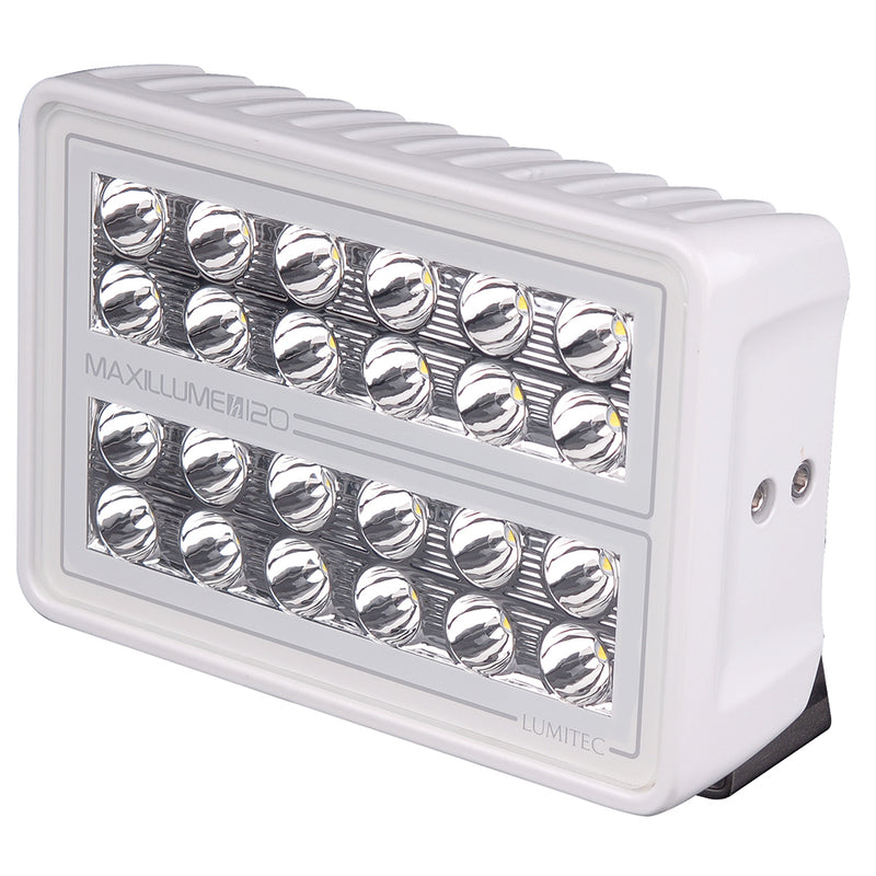 Load image into Gallery viewer, Lumitec Maxillume h120 - Trunnion Mount Flood Light - White Housing - White Dimming
