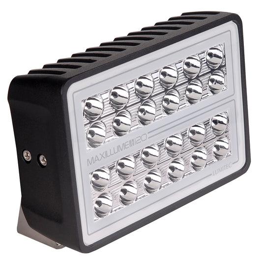 Lumitec Maxillume h120 - Trunnion Mount Flood Light - Black Housing - White Dimming - Skoutley Outdoors LLC
