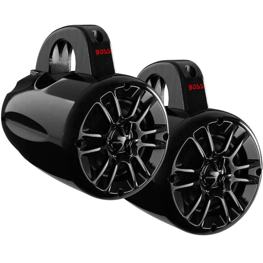 Boss Audio 4" MRWT40 Waketower Speakers - Black - 400W - Skoutley Outdoors LLC