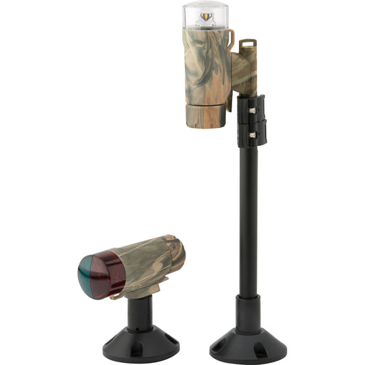 Attwood PaddleSport Portable Navigation Light Kit - Screw Down or Adhesive Pad - RealTree® Max-4 Camo - Skoutley Outdoors LLC