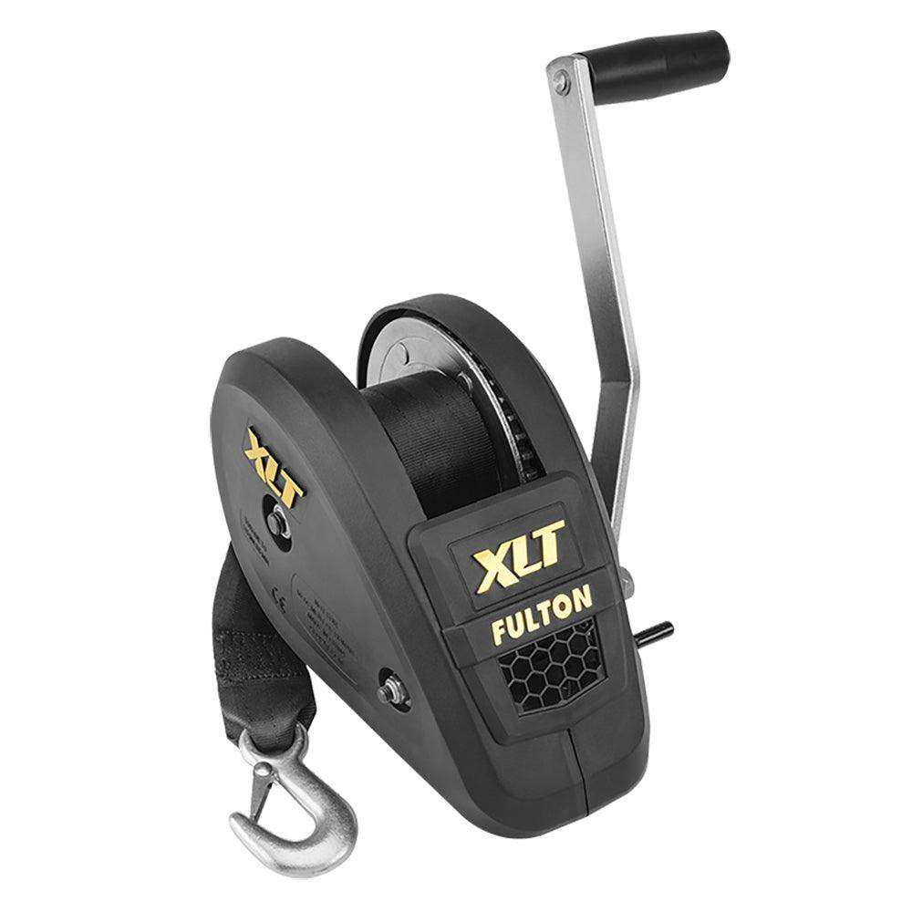 Fulton 1800lb Single Speed Winch w/20' Strap Included - Black Cover - Skoutley Outdoors LLC