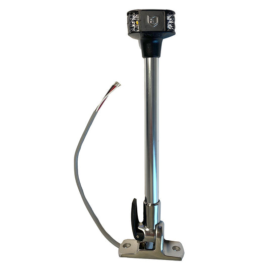 Attwood LightArmor Fold-Down Anchor/Masthead Light - 12" - 12V - Skoutley Outdoors LLC