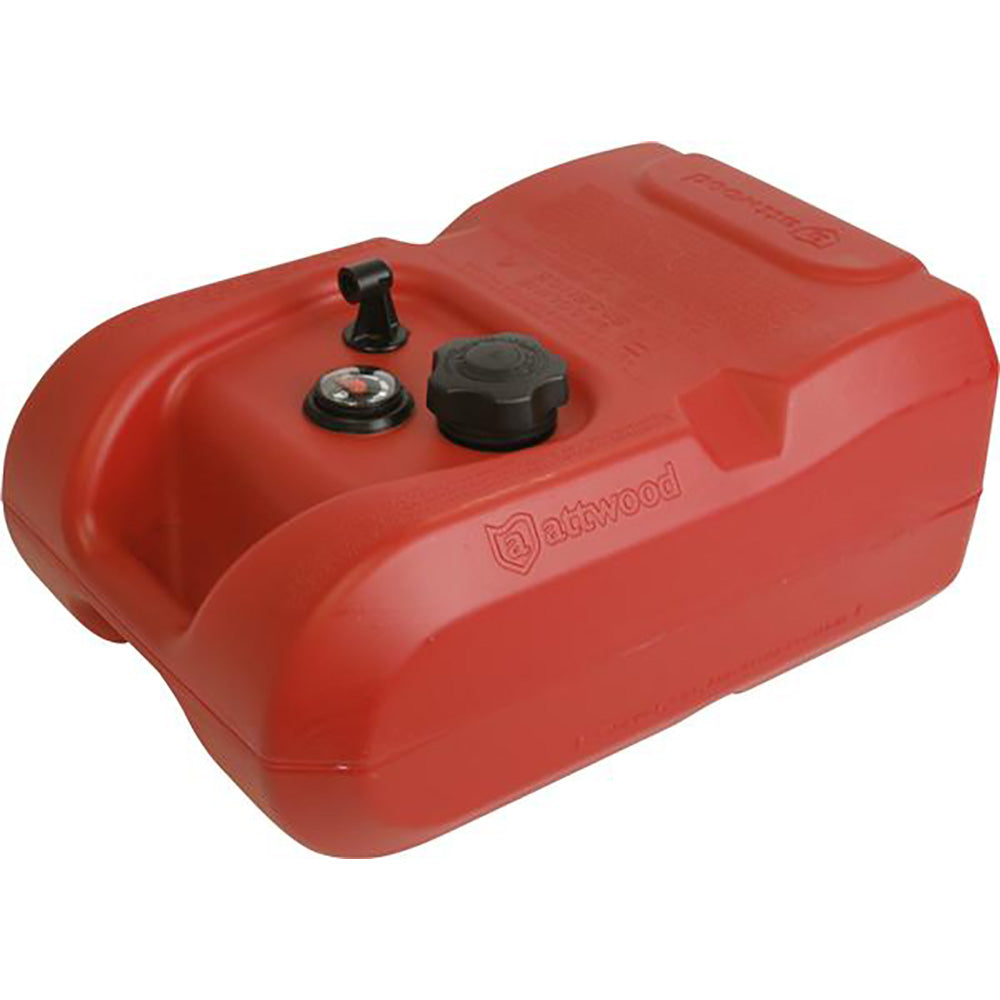 Attwood Portable Fuel Tank - 6 Gallon w/Gauge - Skoutley Outdoors LLC