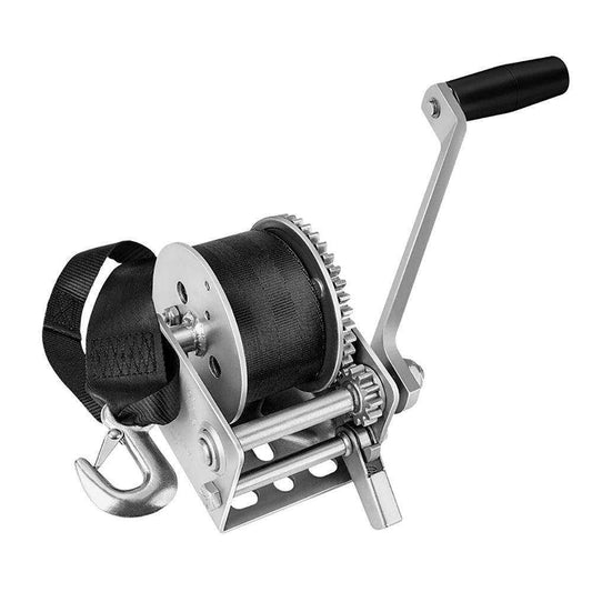 Fulton 900lb Single Speed Winch w/12' Strap f/Personal Watercraft - Skoutley Outdoors LLC
