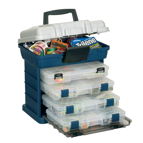 Plano 4-BY™ 3600 StowAway® Rack System - Blue/Silver - Skoutley Outdoors LLC