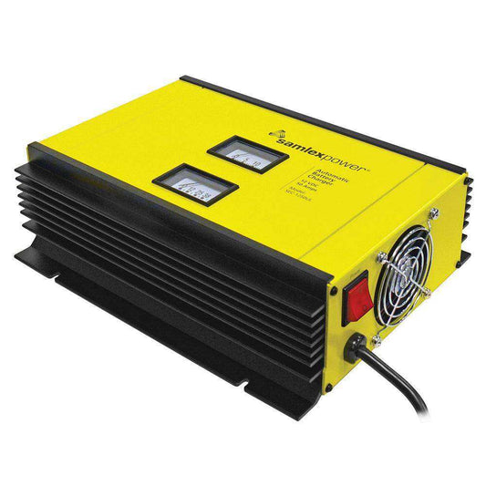 Samlex 50A Battery Charger - 12V - 2-Bank - 3-Stage w/Dip Switch & Lugs - Includes Temp Sensor - Skoutley Outdoors LLC