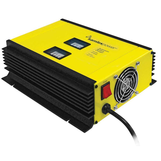 Samlex 25A Battery Charger - 24V - 2-Bank - 3-Stage w/Dip Switch & Lugs - Includes Temp Sensor - Skoutley Outdoors LLC