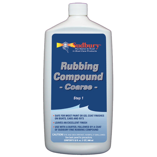 Sudbury Rubbing Compound Coarse - Step 1 - 32oz Fluid - Skoutley Outdoors LLC