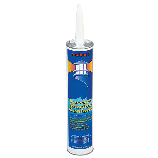 Sudbury Elastomeric Marine Sealant - 10oz Cartridge - White - Skoutley Outdoors LLC