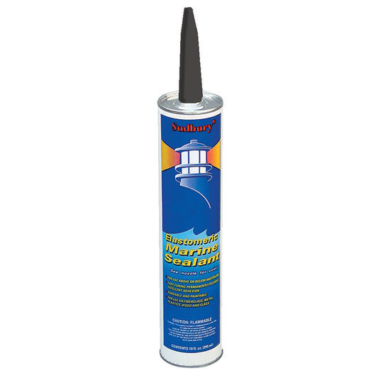 Sudbury Elastomeric Marine Sealant - 10oz Cartridge - Black - Skoutley Outdoors LLC