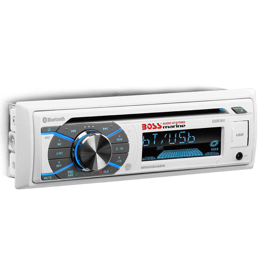 Boss Audio MR508UABW Marine Stereo w/AM/FM/CD/BT/USB - Skoutley Outdoors LLC