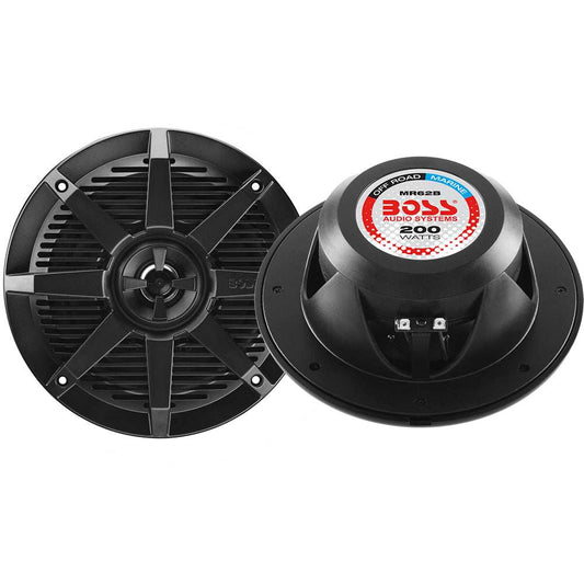 Boss Audio 6.5" MR62B Speaker - Black - 200W - Skoutley Outdoors LLC