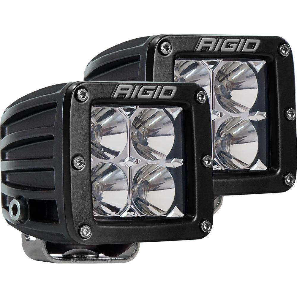 RIGID Industries D-Series PRO Hybrid-Flood LED - Pair - Black - Skoutley Outdoors LLC