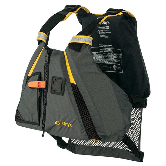 Onyx Movement Dynamic Paddle Sports Vest - Yellow/Grey - M/L - Skoutley Outdoors LLC