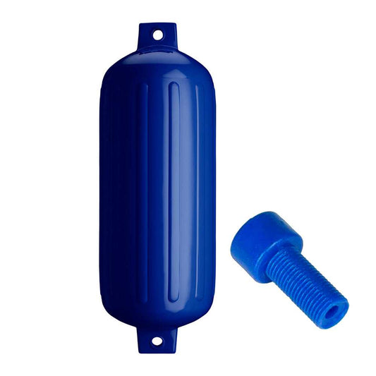 Polyform G-6 Twin Eye Fender 11" x 30" - Cobalt Blue w/Adapter - Skoutley Outdoors LLC