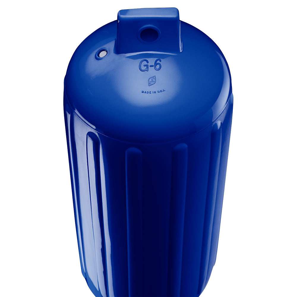 Polyform G-6 Twin Eye Fender 11" x 30" - Cobalt Blue w/Adapter - Skoutley Outdoors LLC