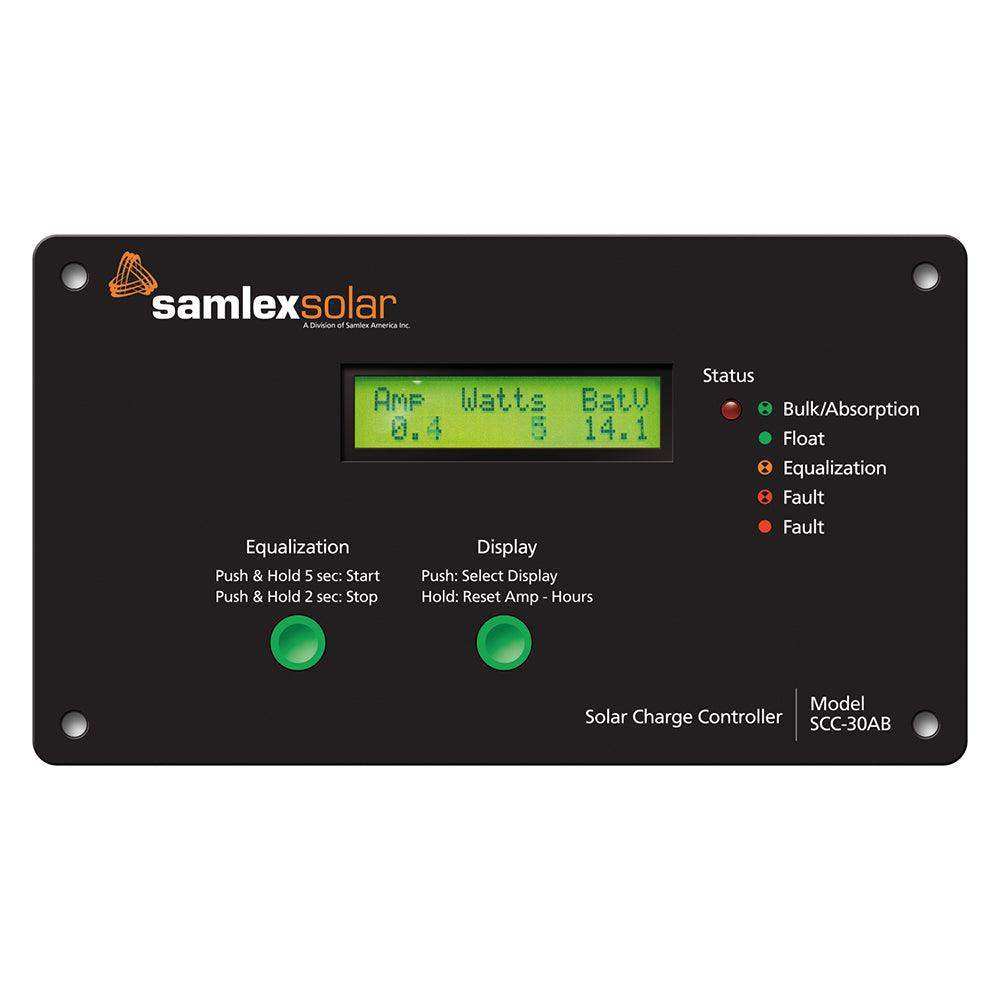 Samlex Flush Mount Solar Charge Controller w/LCD Display - 30A - Skoutley Outdoors LLC