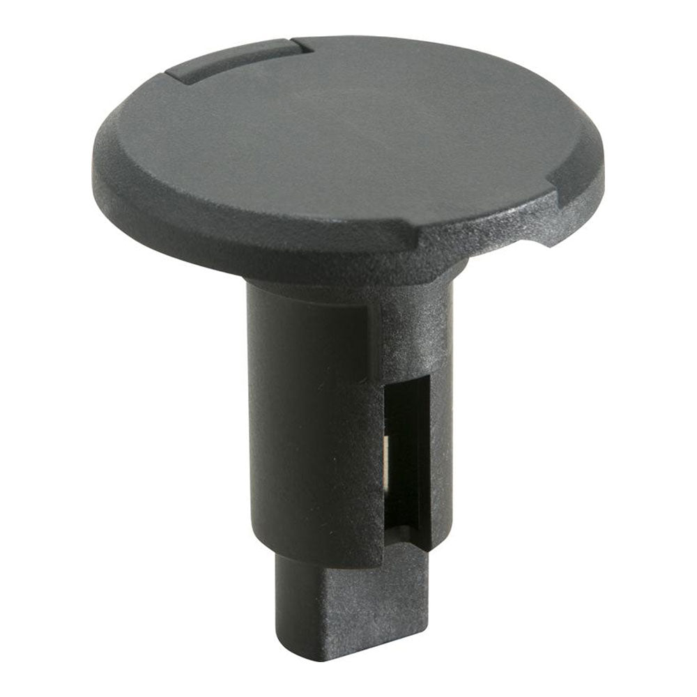 Attwood LightArmor Plug-In Base - 2 Pin - Black - Round - Skoutley Outdoors LLC