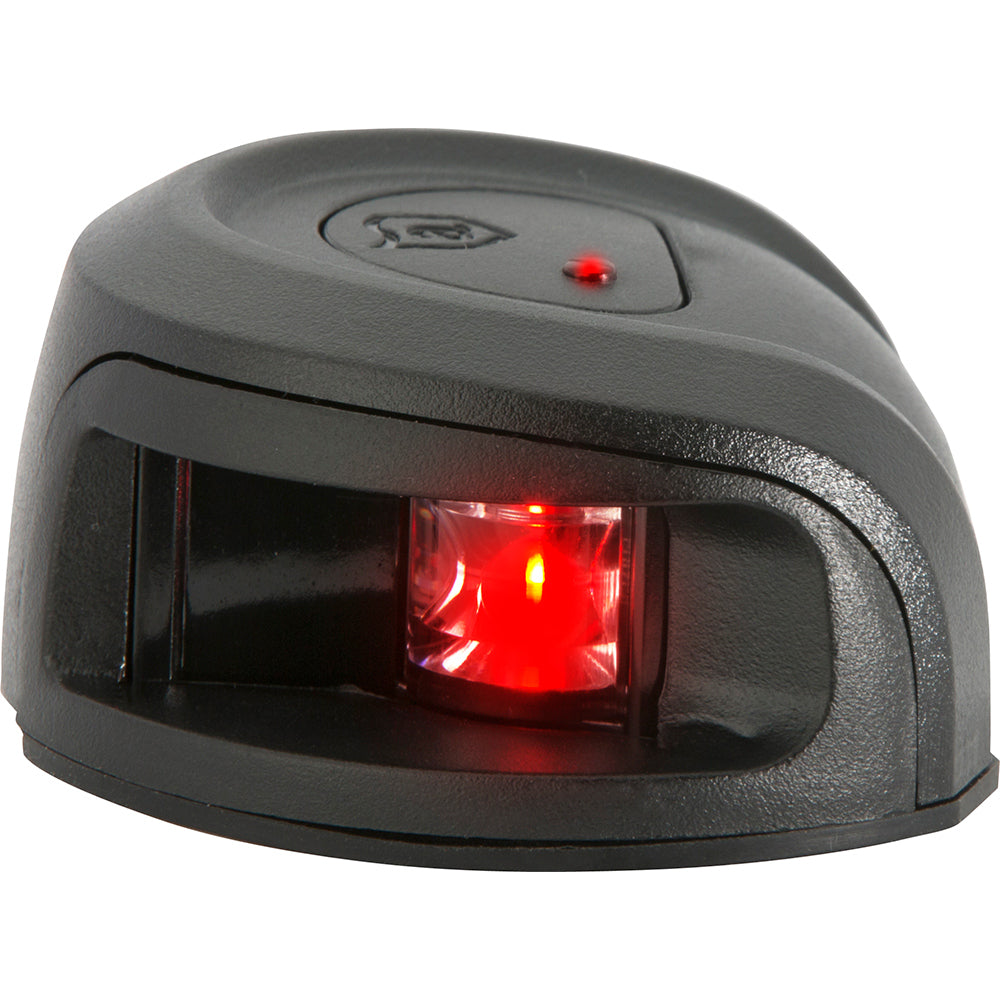 Attwood LightArmor Deck Mount Navigation Light - Black Composite - Port (red) - 2NM - Skoutley Outdoors LLC