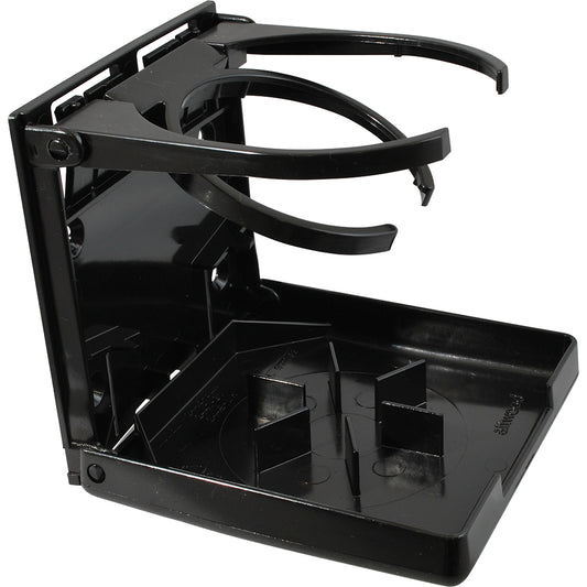 Attwood Fold-Up Drink Holder - Dual Ring - Black - Skoutley Outdoors LLC