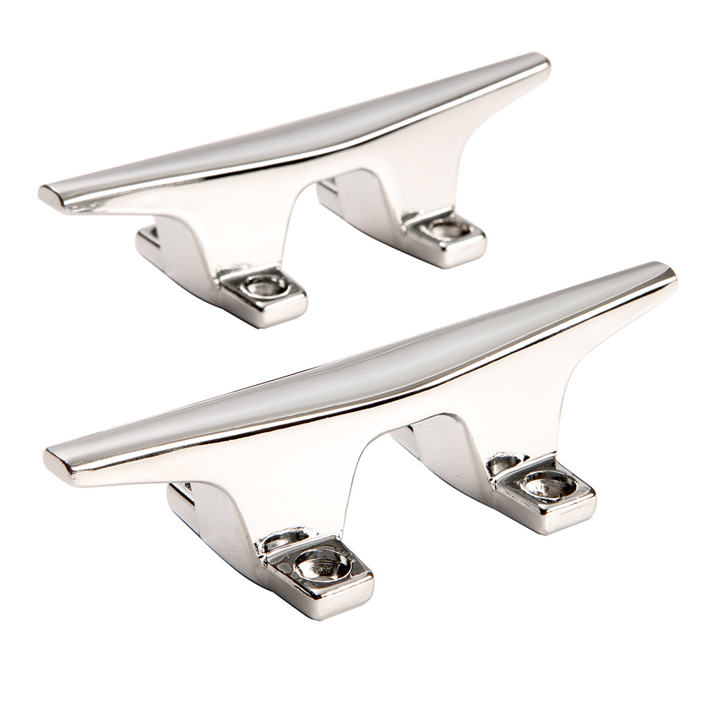 Attwood ZAMAK Chrome Plated Zinc Cleats - Pair - 4-1/2" - Skoutley Outdoors LLC