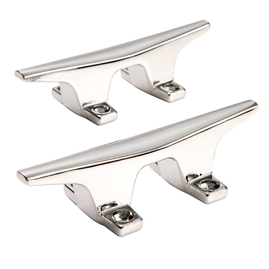 Attwood ZAMAK Chrome Plated Zinc Cleats - Pair - 4-1/2" - Skoutley Outdoors LLC