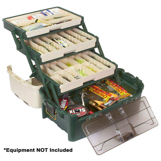 Plano Hybrid Hip 3-Tray Tackle Box - Forest Green - Skoutley Outdoors LLC