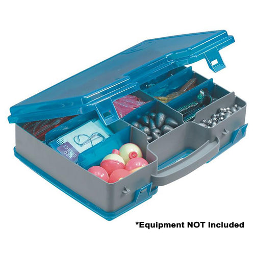 Plano Double-Sided Adjustable Tackle Organizer Large - Silver/Blue - Skoutley Outdoors LLC