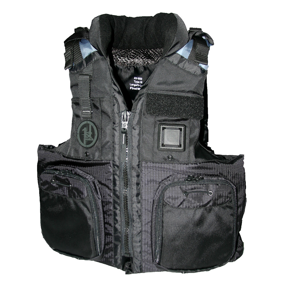 First Watch AV-800 Four Pocket Flotation Vest - Black - Small to Medium - Skoutley Outdoors LLC