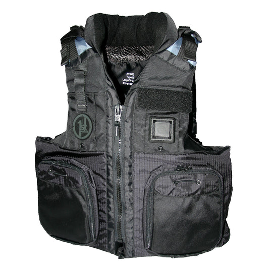 First Watch AV-800 Four Pocket Flotation Vest - Black - Large to XL - Skoutley Outdoors LLC
