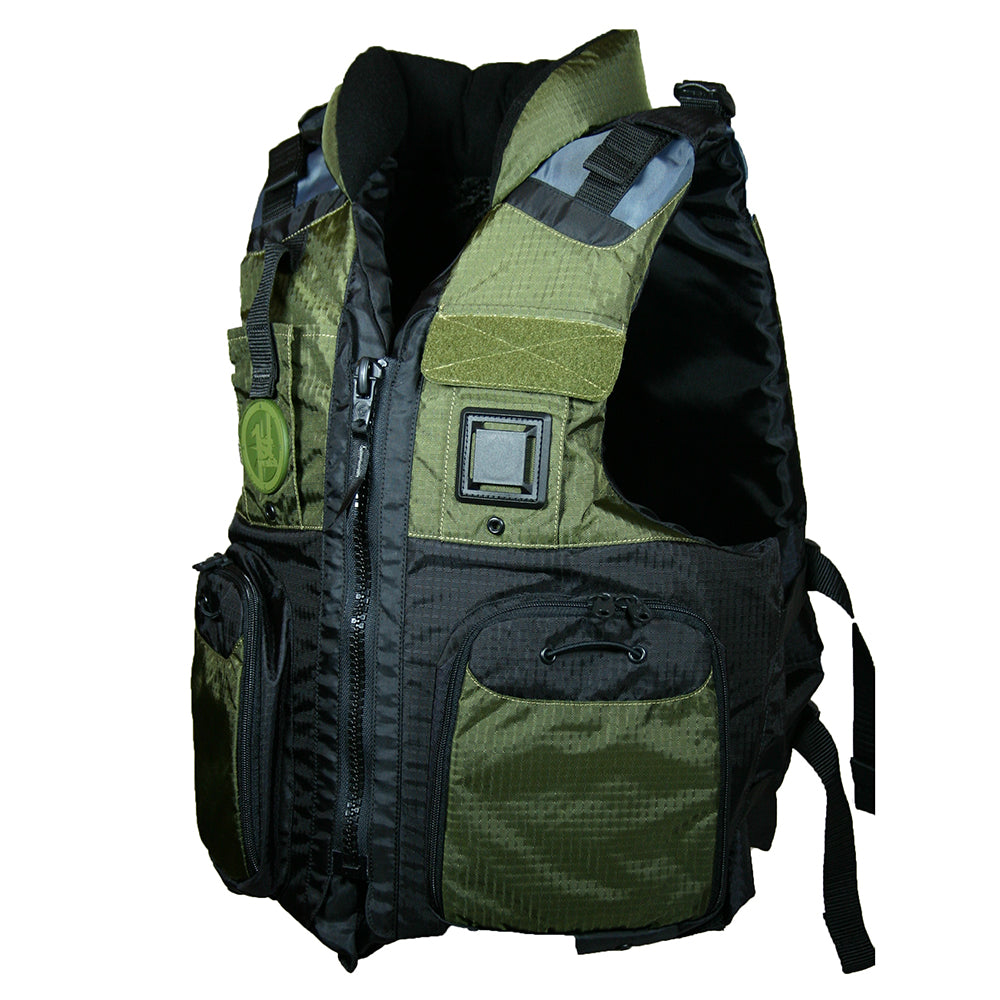 First Watch AV-800 Four Pocket Flotation Vest - OD Green - Large to XL - Skoutley Outdoors LLC