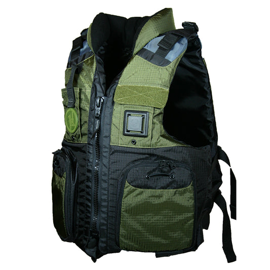 First Watch AV-800 Four Pocket Flotation Vest - OD Green - Large to XL - Skoutley Outdoors LLC