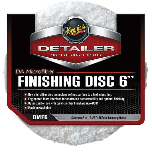Meguiar's DA Microfiber Finishing Disc - 6" - 2-Pack - Skoutley Outdoors LLC