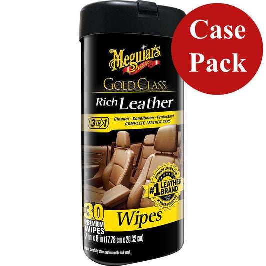 Meguiar's Gold Class™ Rich Leather Cleaner & Conditioner Wipes *Case of 6* - Skoutley Outdoors LLC