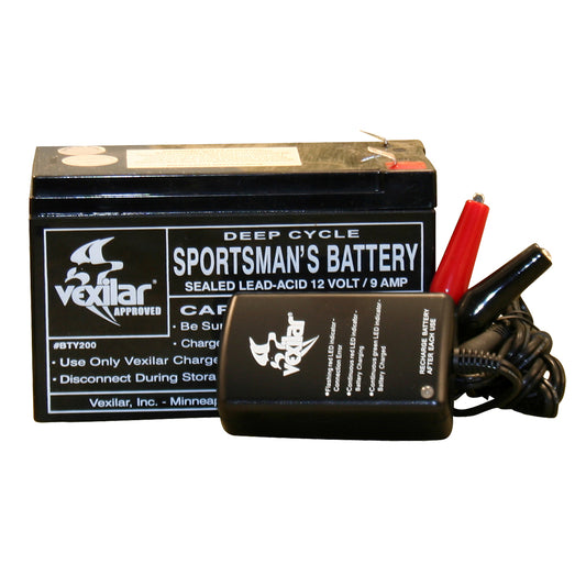 Vexilar Battery & Charger - Skoutley Outdoors LLC