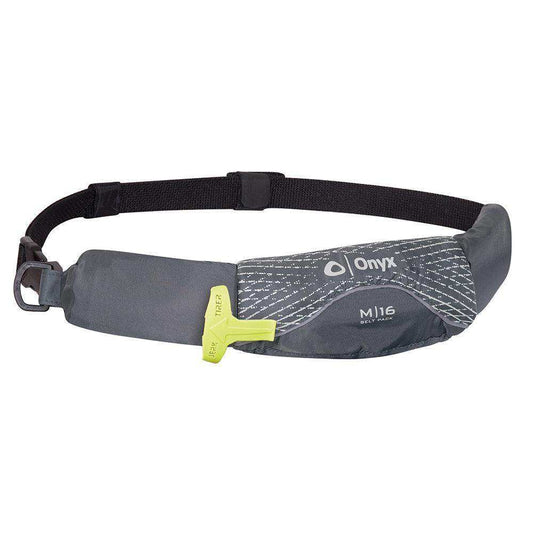Onyx M-16 Manual Inflatable Belt Pack (PFD) - Grey - Skoutley Outdoors LLC