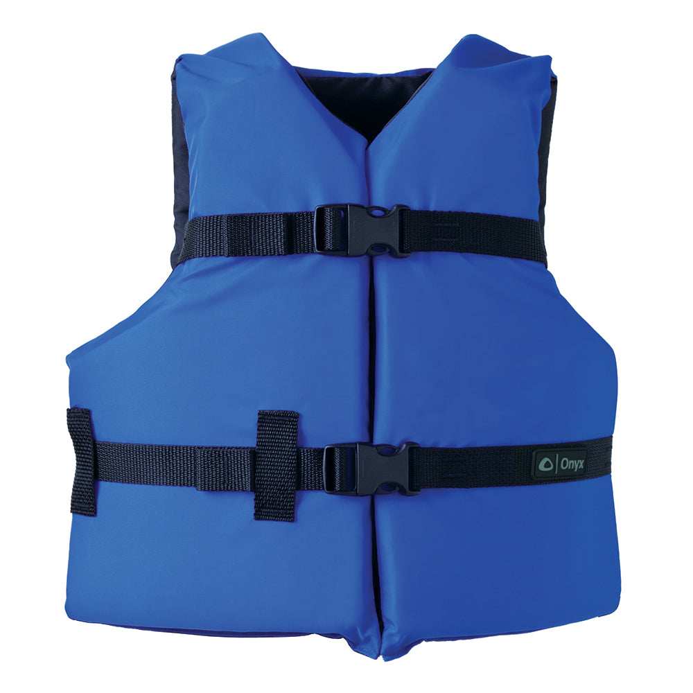 Onyx Nylon General Purpose Life Jacket - Youth 50-90lbs - Blue - Skoutley Outdoors LLC