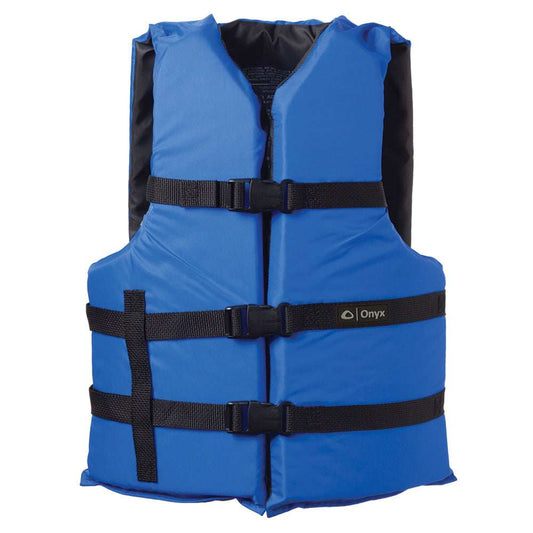 Onyx Nylon General Purpose Life Jacket - Adult Universal - Blue - Skoutley Outdoors LLC
