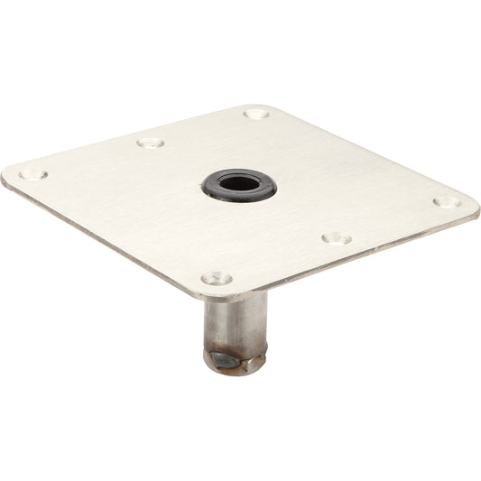 Attwood SWIVL-EZE 7x7 Lock'N-Pin Zinc Plated Steel 3/4" Pin Base - Skoutley Outdoors LLC
