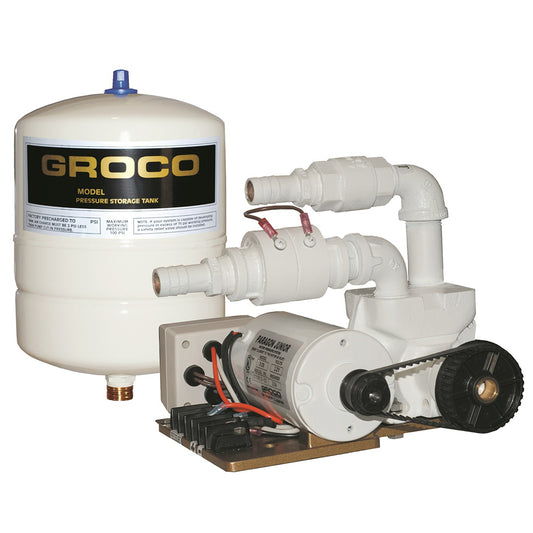 GROCO Paragon Junior 12v Water Pressure System - 1 Gal Tank - 7 GPM - Skoutley Outdoors LLC