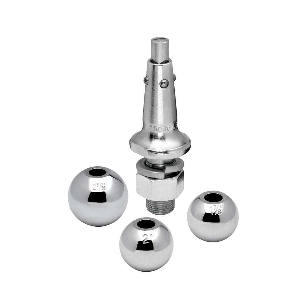 Draw-Tite Interchangeable Hitch Ball w/ 1" Shank - 1-7/8", 2", 2-5/16" Balls - Skoutley Outdoors LLC