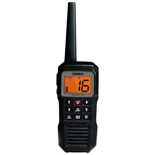 Uniden Atlantis 155 Handheld Two-Way VHF Floating Marine Radio - Skoutley Outdoors LLC
